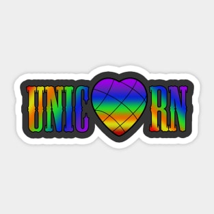 I Heart Unicorn Sticker